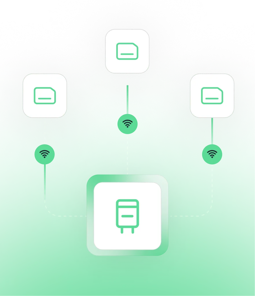 Black icon of a smartphone on a transparent background.