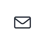Email envelope icon with a dark outline on a light background.