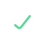 Green checkmark icon.