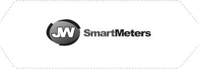 JW Smartwater logo with white text on a black background.