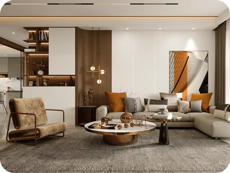 3D scene living room