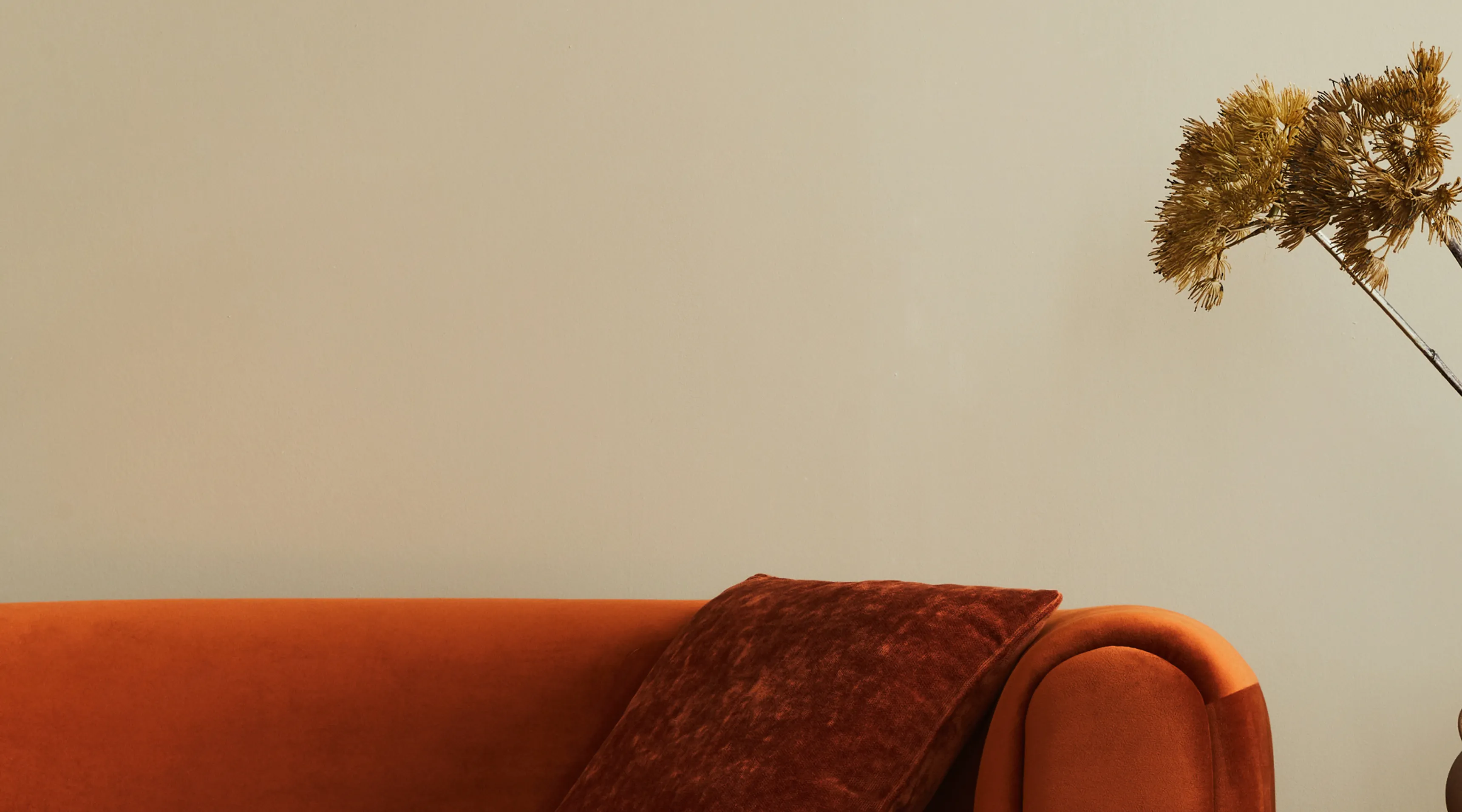 A sofa in a living room