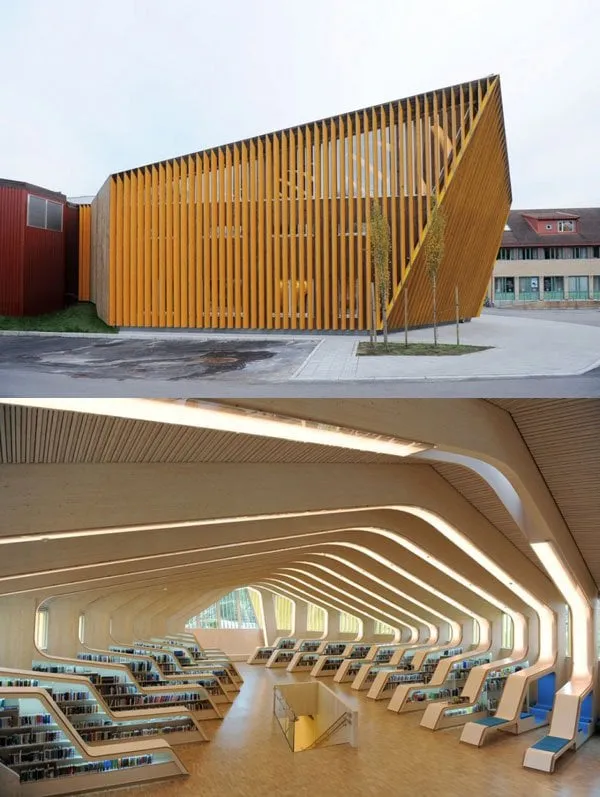 Beautiful modern library