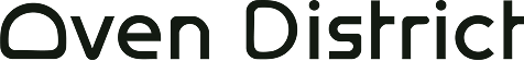 Oven District text logo in a modern sans-serif font.