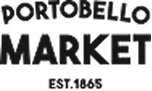 Black text reading 'Portobelo Market' in bold uppercase letters on a white background.