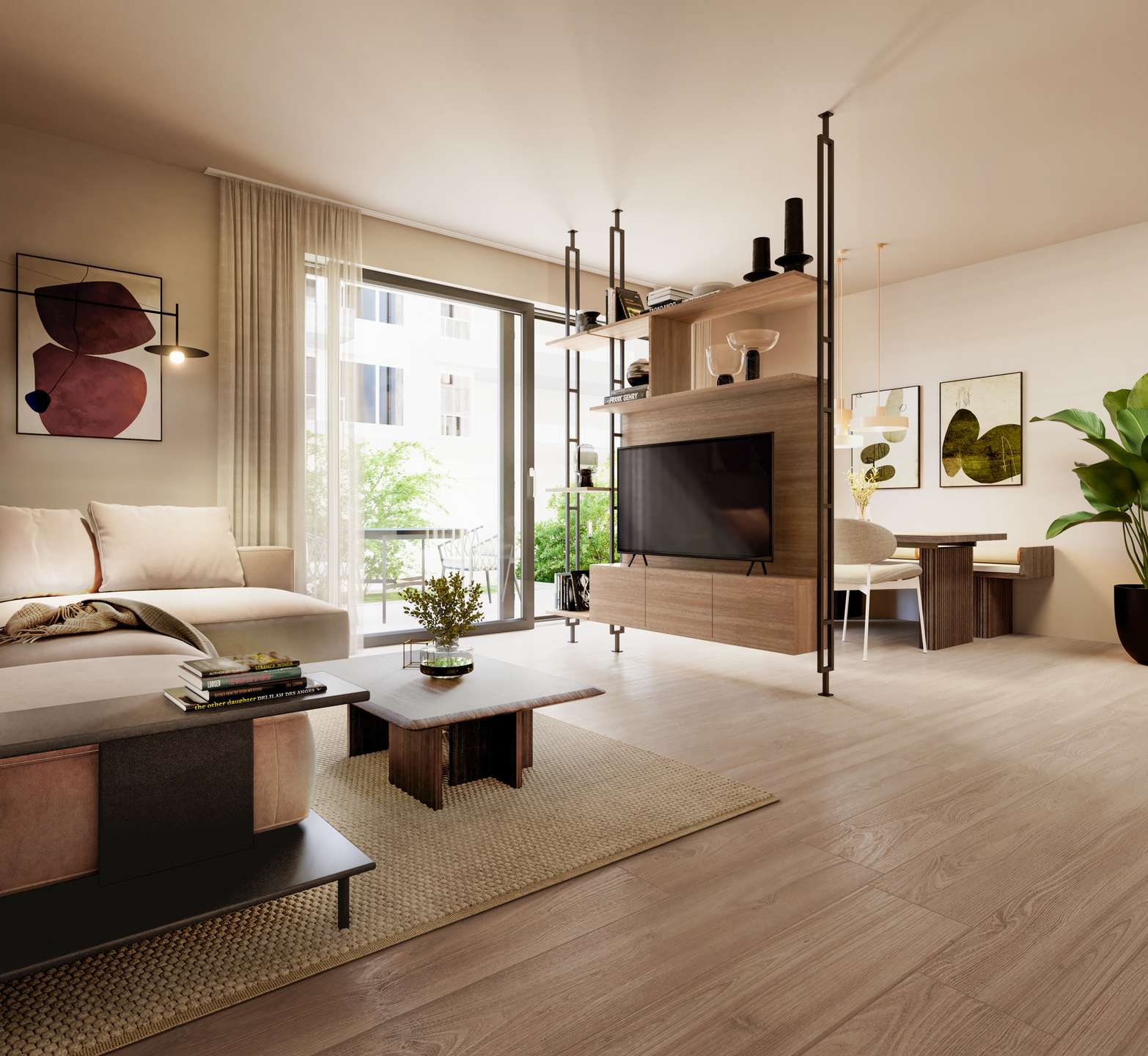 Einrichtungsbeispiel Wohnen 