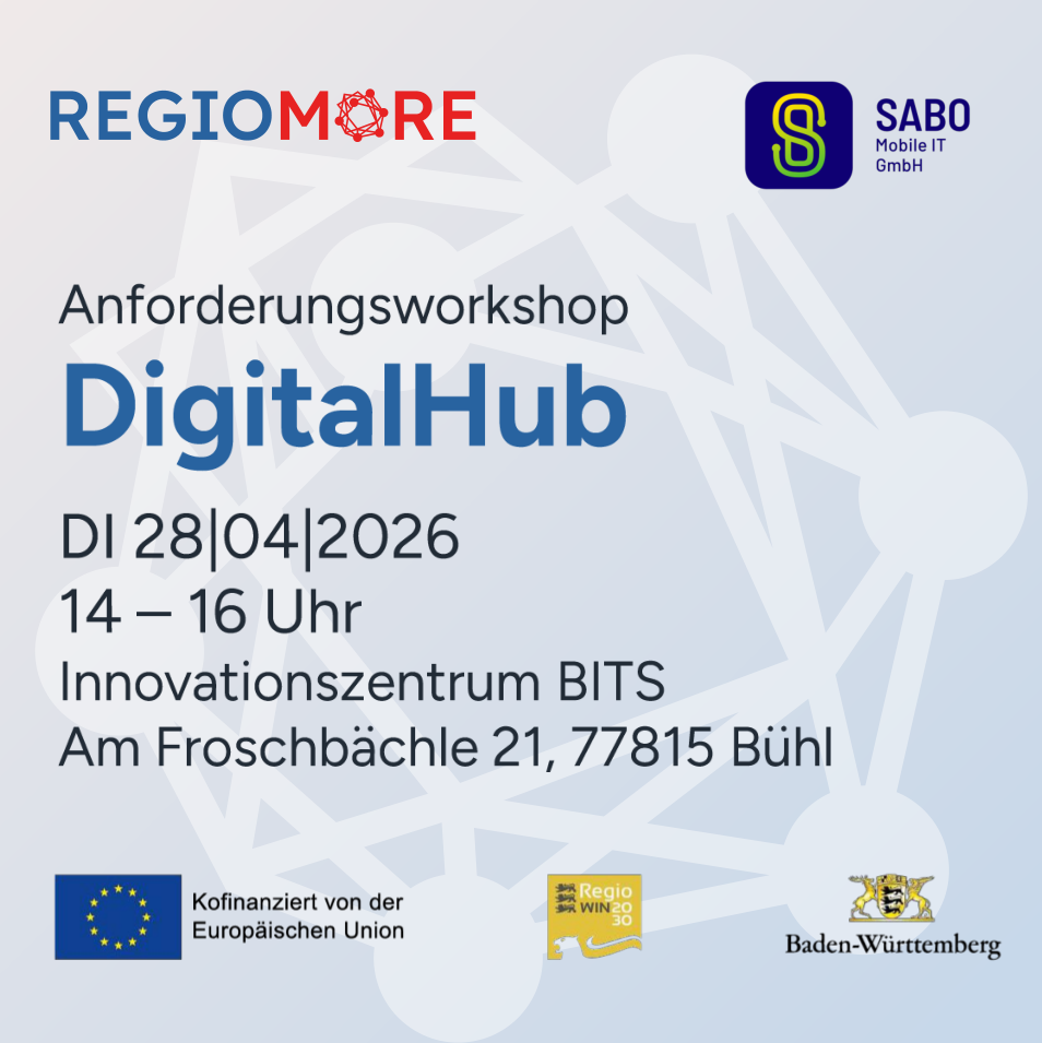 Gemeinsam entwickeln wir Ideen und Anforderungen für den DigitalHub – das digitale Herzstück des Regiomore-Projekts.