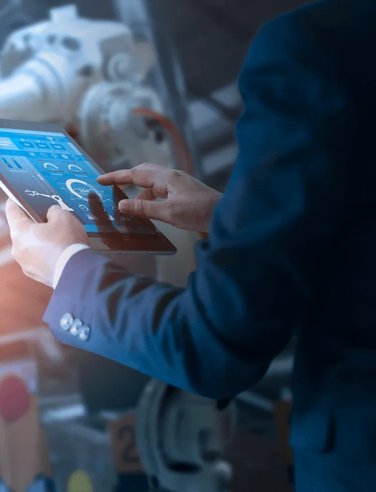 Contemporary commercial building exterior with Ubrix smart lighting and energy management system