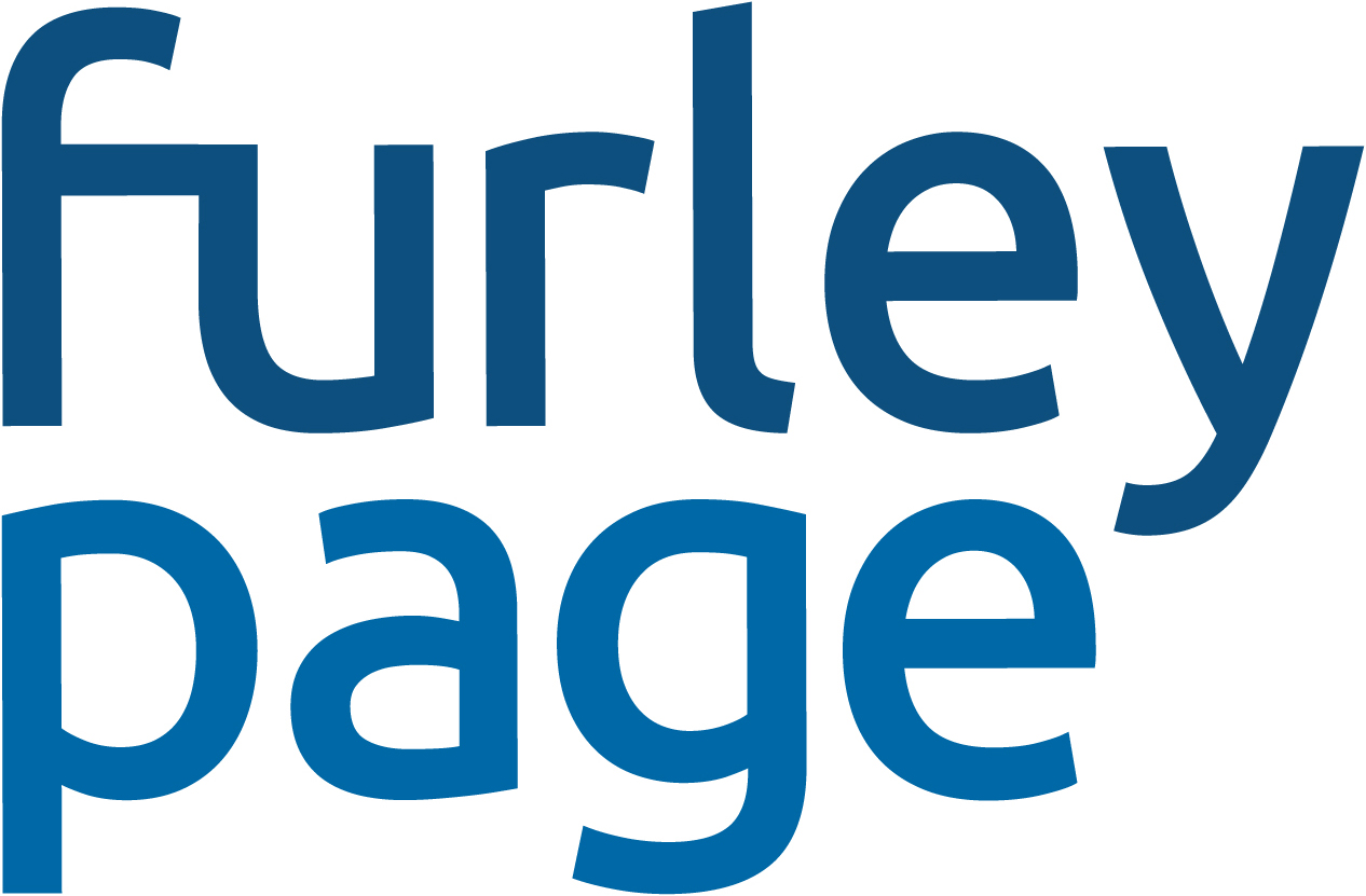 Furley Page company logo with blue lowercase letters on white background.