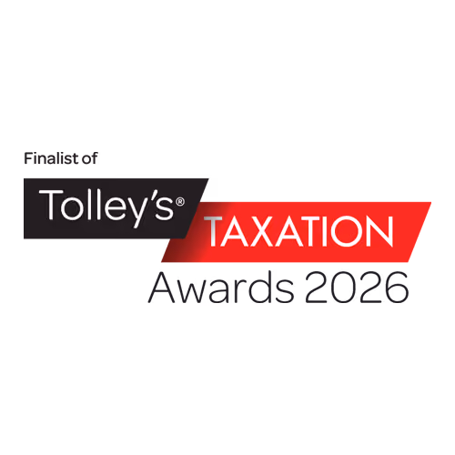Tolley's Taxation logo with a black and red background and white text.