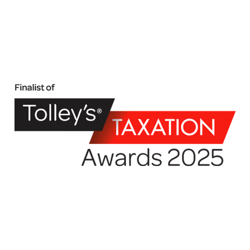Tolley’s Taxation logo with black and red color blocks.