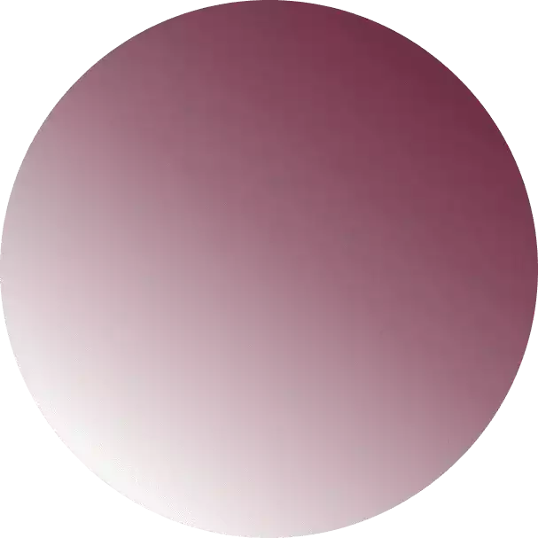 Une boule dans un gradient bordeaux et blanc