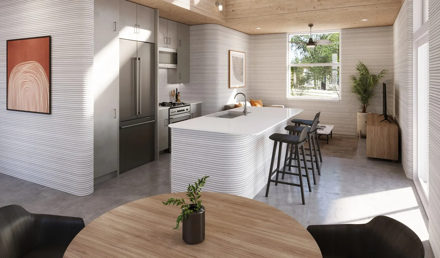 Example Interior 3 D printed Home a 1