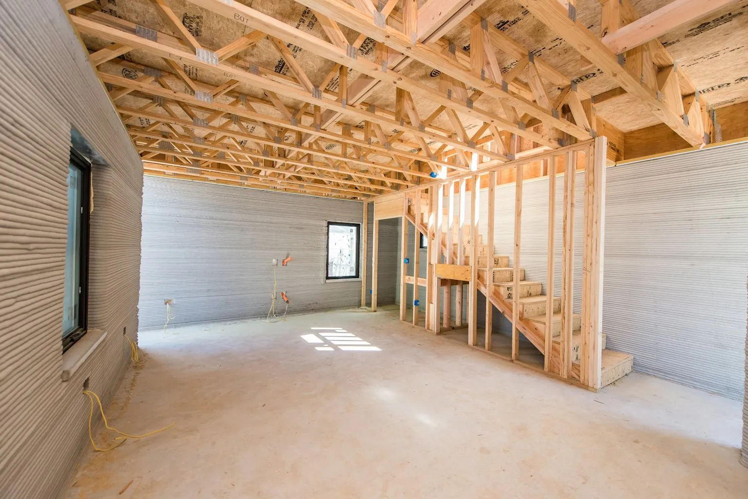 3 Strands and ICON 3 D Printed Homes Austin TX 2021 Construction Site 3