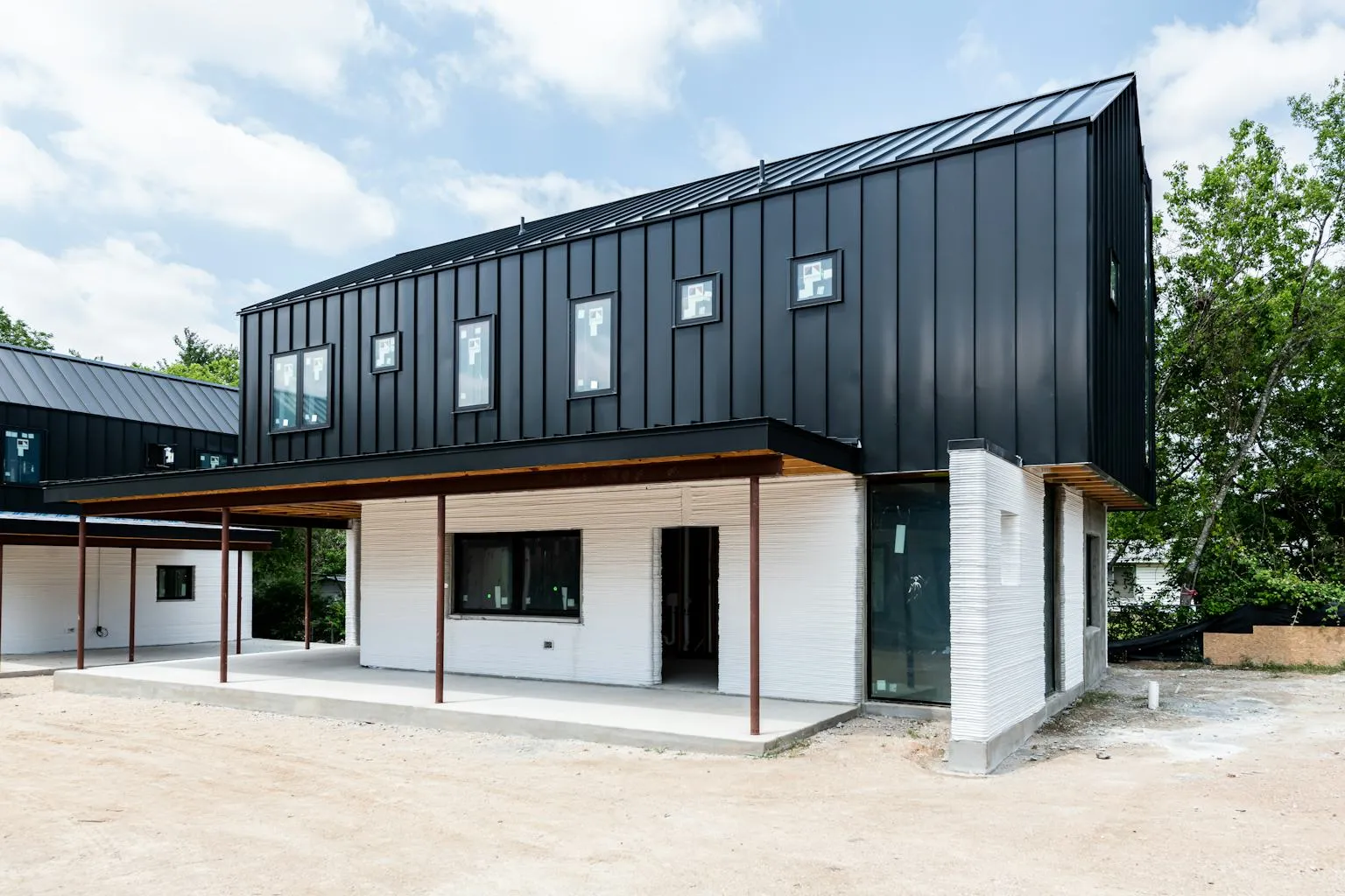 3 Strands ICON First Mainstream 3 D printed Homes Sold In America In progress Construction May2021