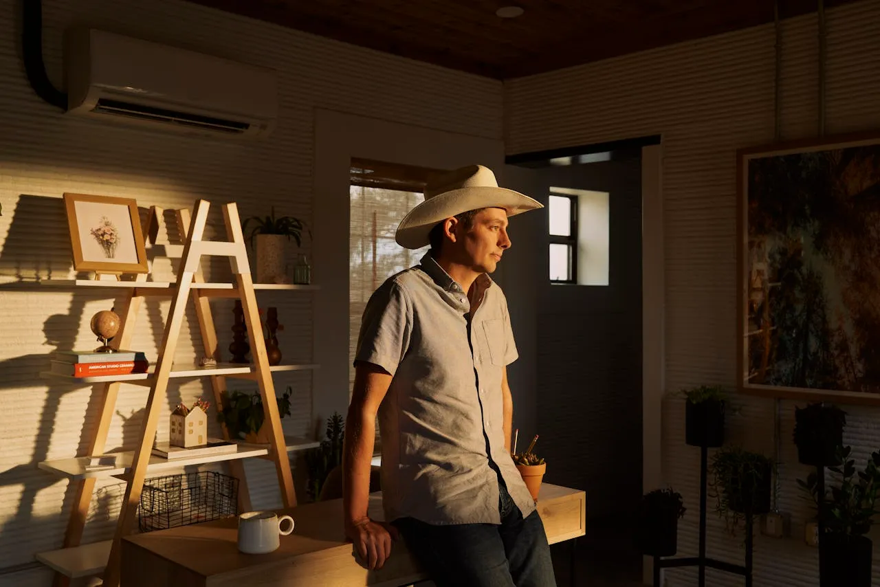 ICON Co founder CEO Jason Ballard in Welcome Center Community First Village 2019 Credit Philip Cheung