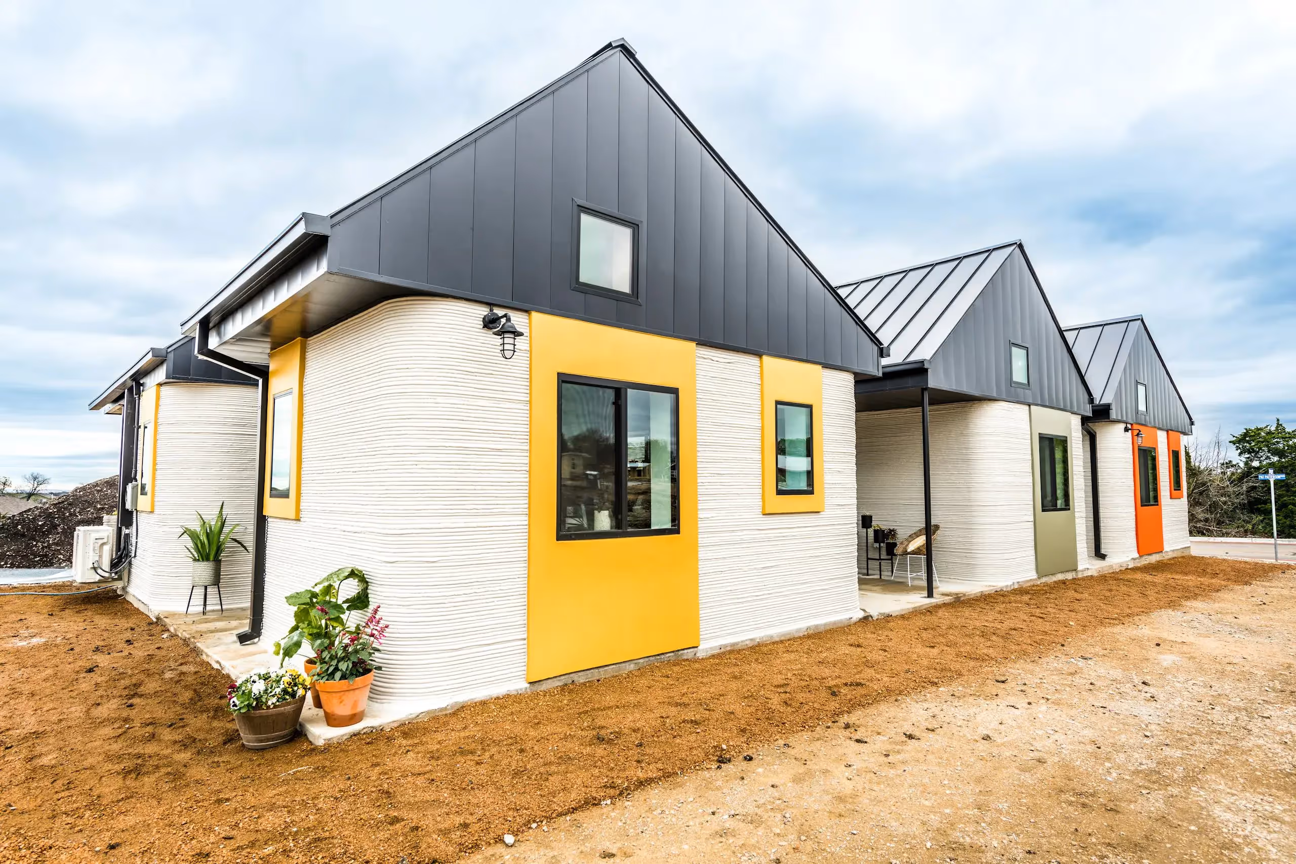 ICON 3 D Printed Homes Community First Village Austin TX For Homeless March2020 Photo Credit Regan Morton Photography