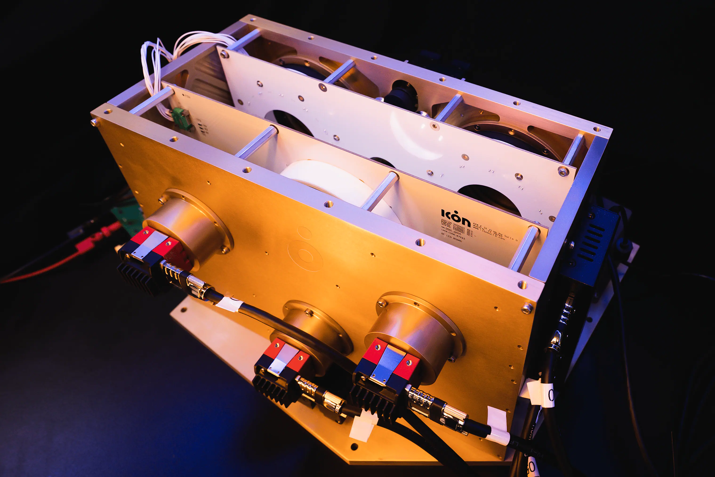 Robotic extrusion drive and cabling assembly used in Icon Build's 3D-printed construction system