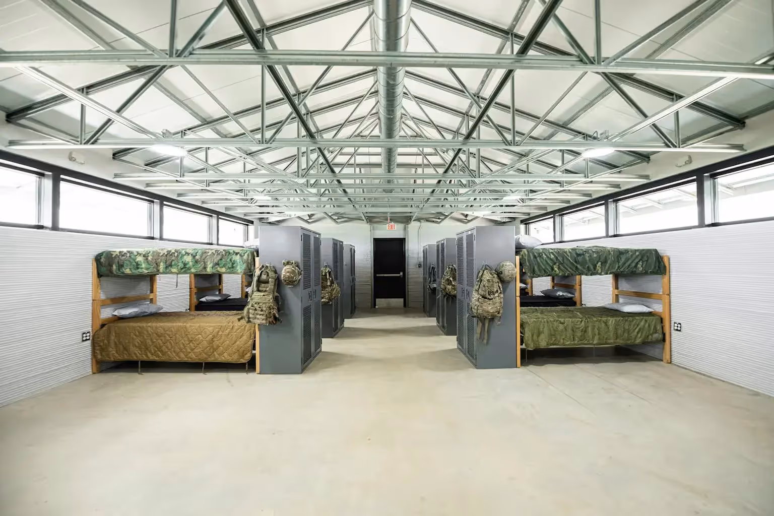 ICON 3 D printed Barracks Designed by Logan Architecture Camp Swift Texas 2021 c2