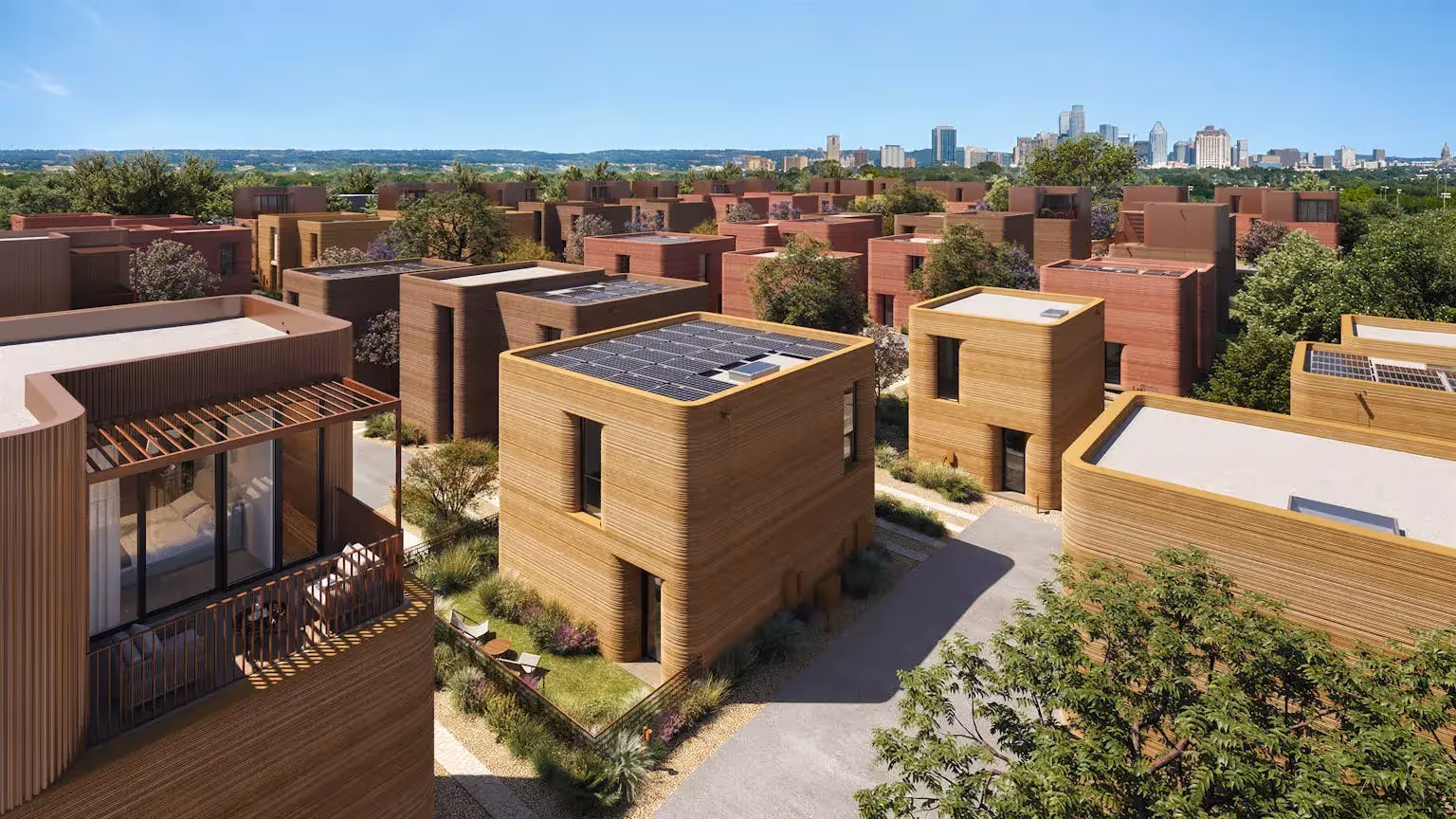 Render1 60 Multi story home development designed by BIG