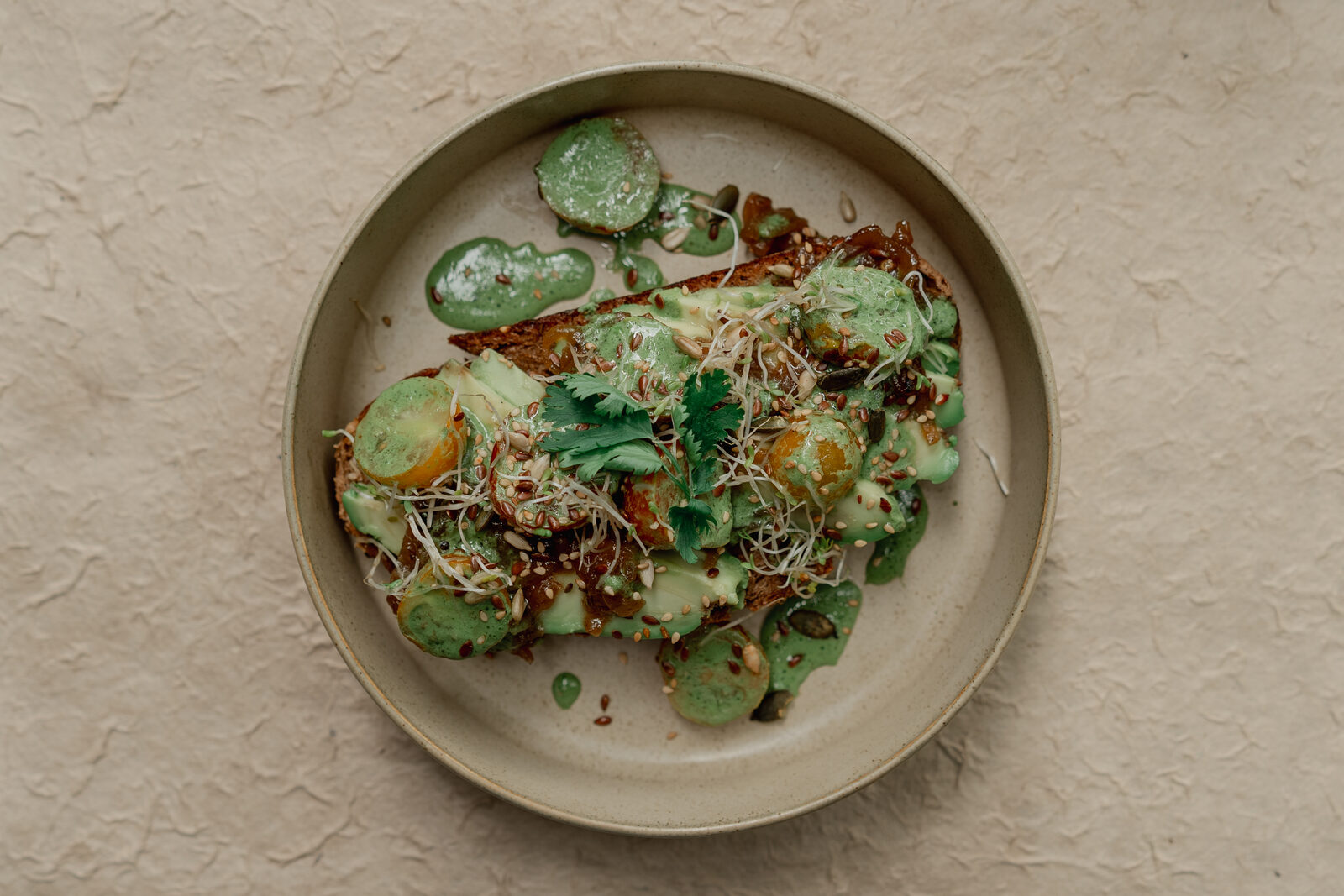 Colourful vegetable dish served at Miri Mary