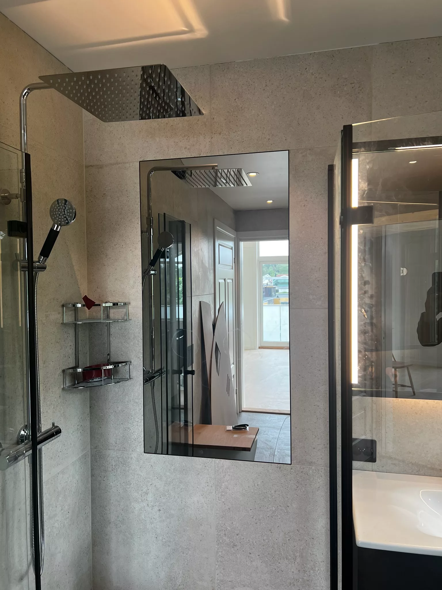 Speil til dusj (Pilkington Herdet Mirropane Chrome Plus)