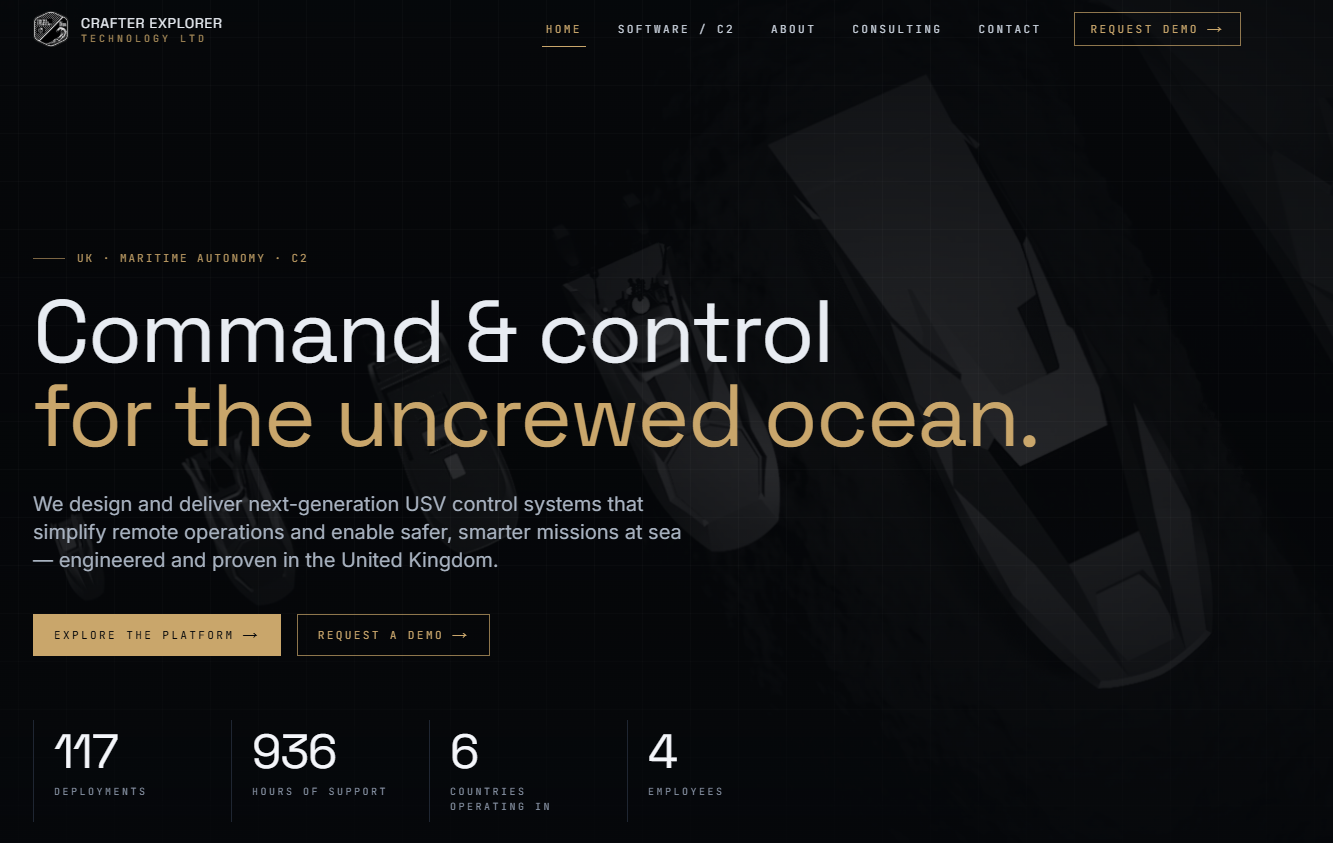 Crafter Explorer BlueHelm website built by Meyer Digital Co.