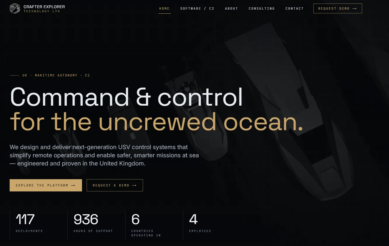 Crafter Explorer BlueHelm website built by Meyer Digital Co.