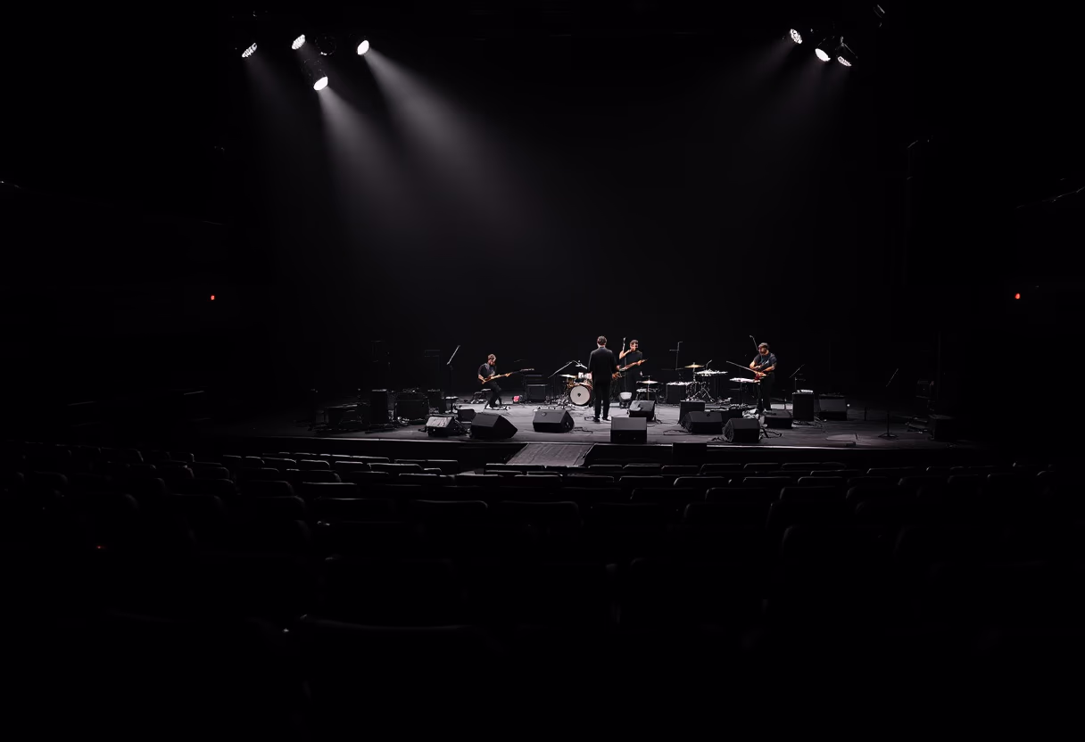 [background image] image of concert venue (for a musician & band)