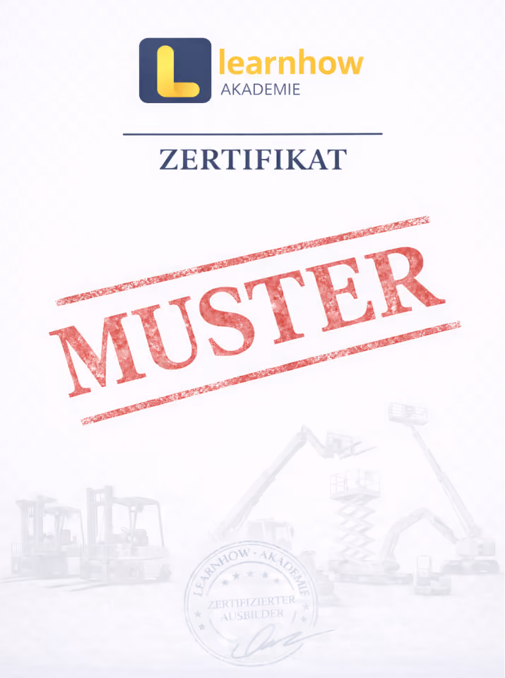 Zertifikat Learnhow Akademie