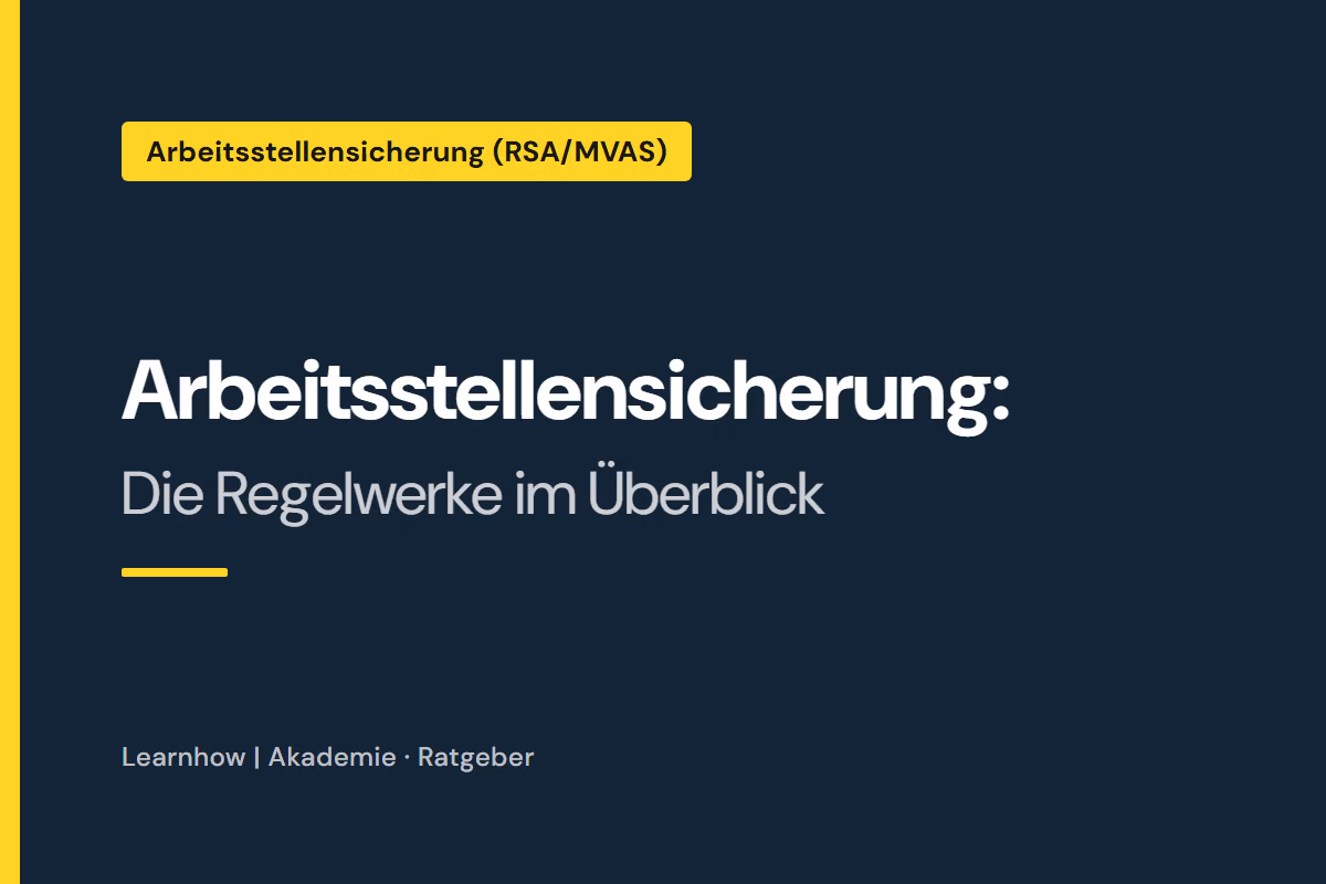 Arbeitsstellensicherung: Die Regelwerke im Überblick