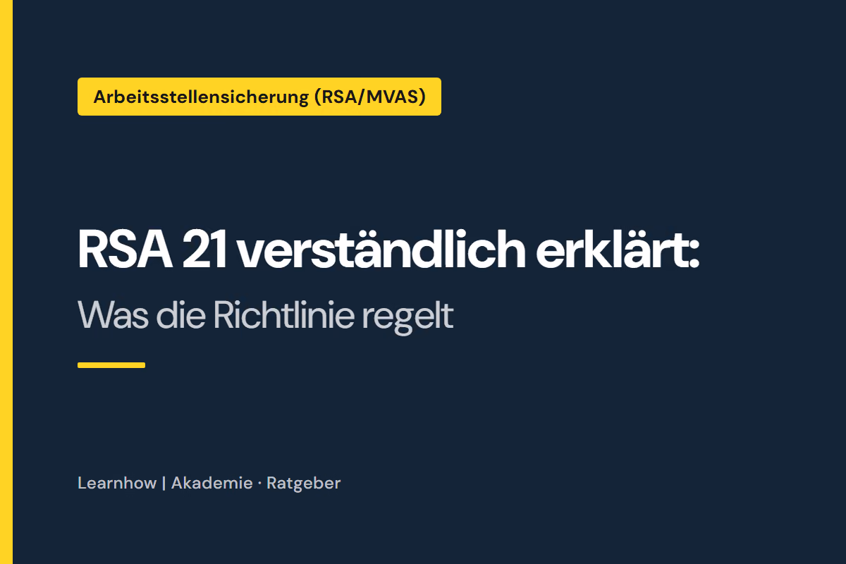 RSA 21 verständlich erklärt: Was die Richtlinie regelt