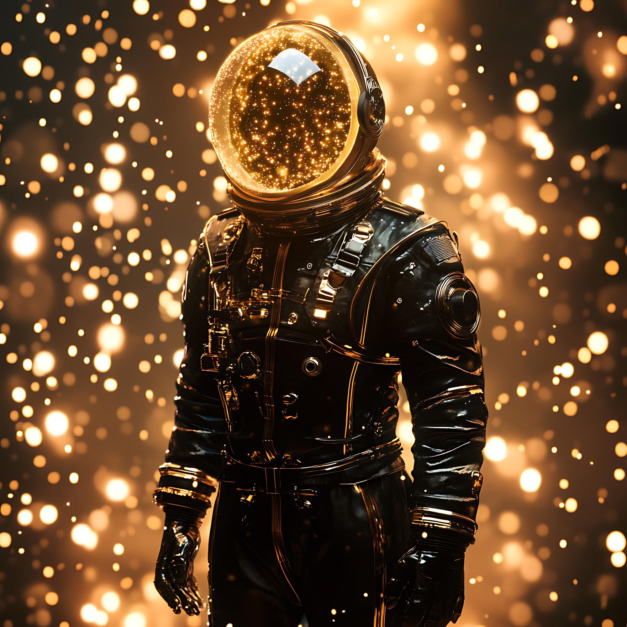 astronaute dans les bulles