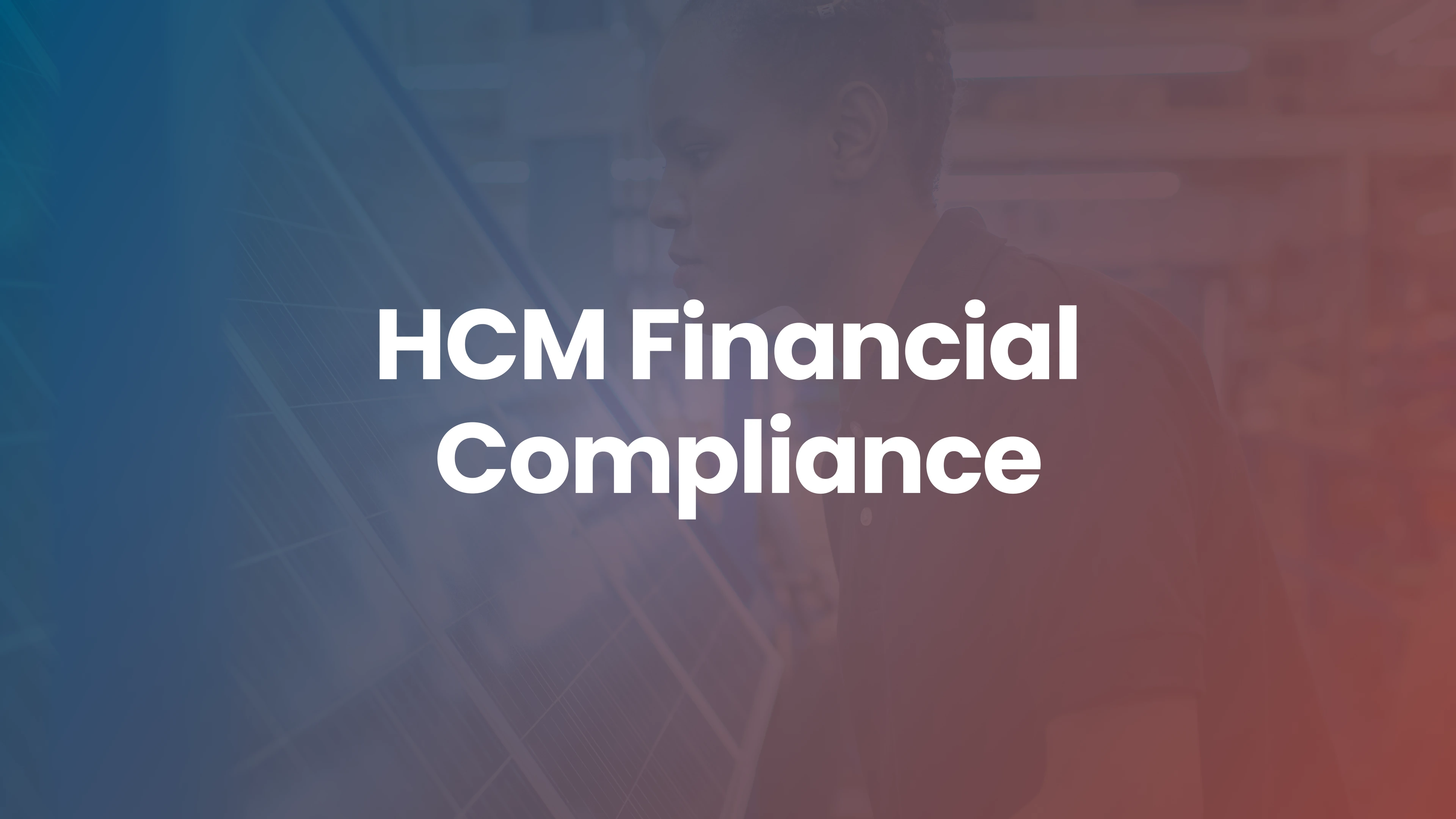HCM for Financial Services