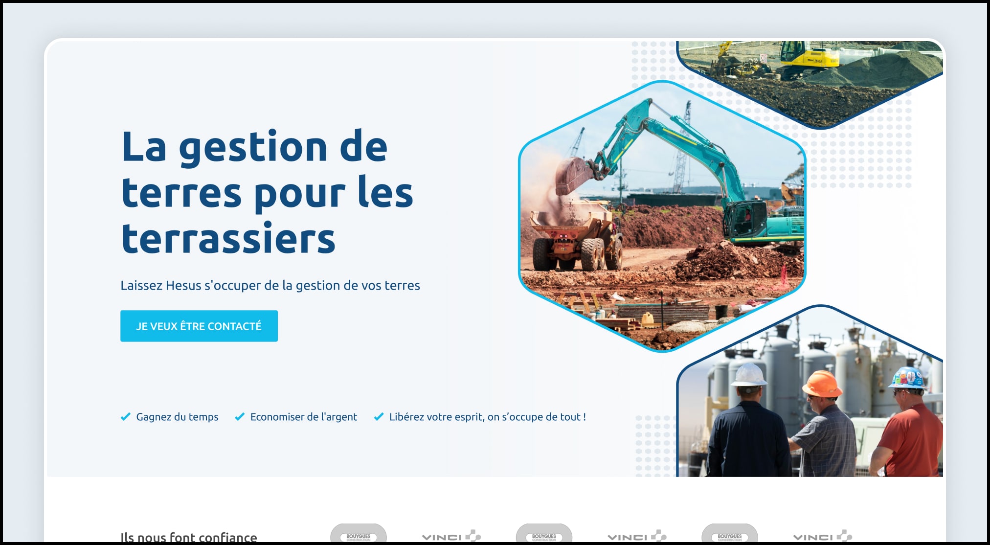 Landing page Hesus
