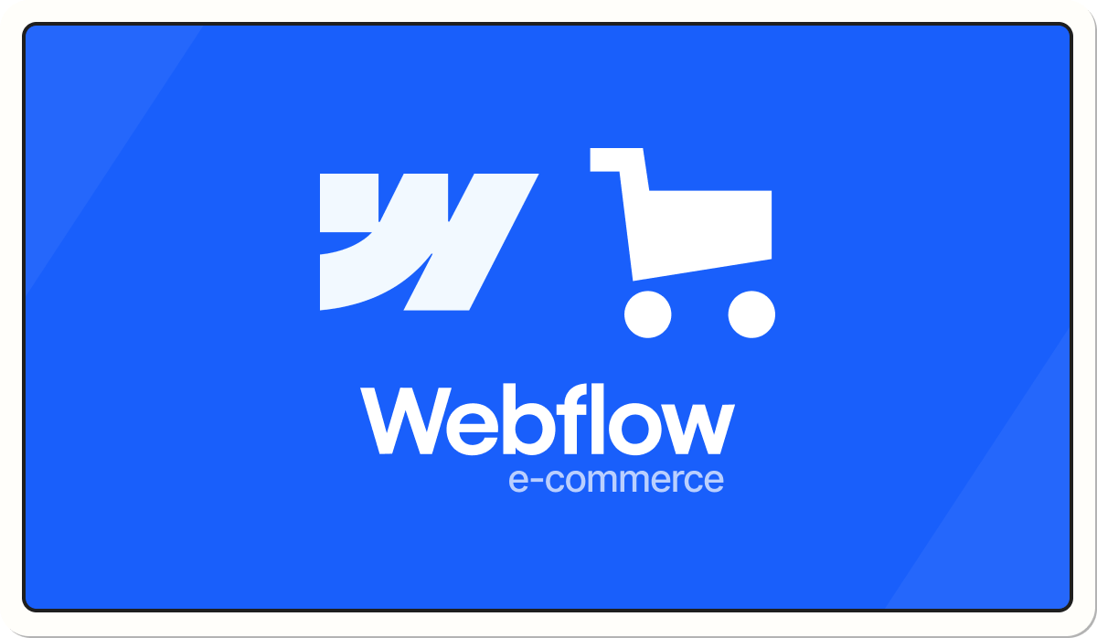 Webflow e-commerce