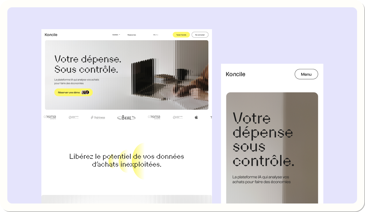 Site vitrine Koncile