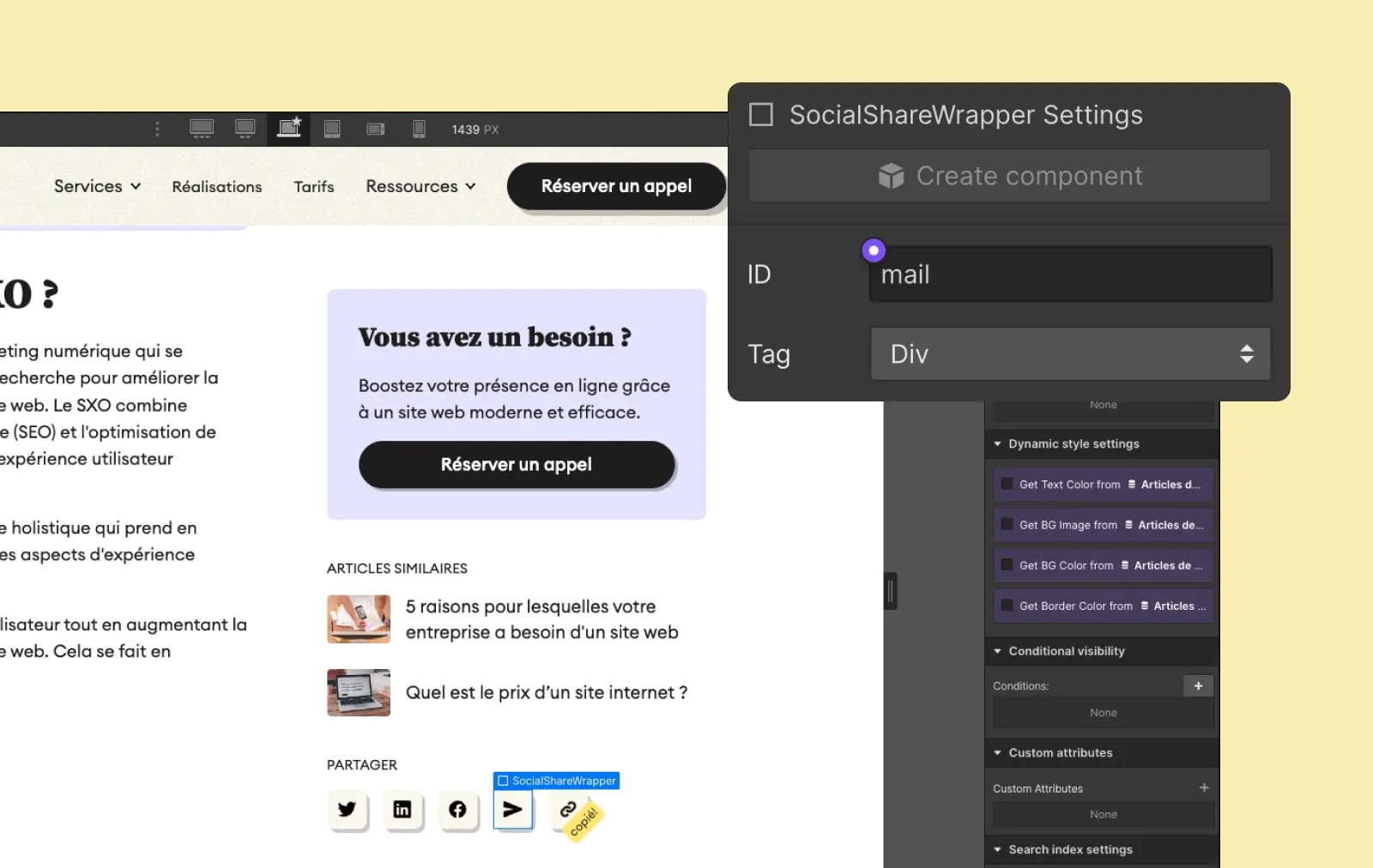 Webflow Email ID Tutoriel