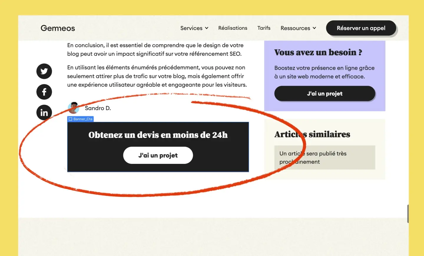 Custom element Webflow