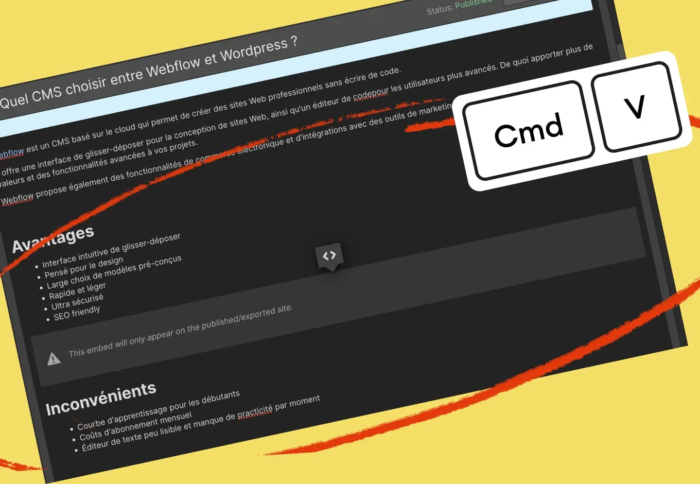 Embed Rich Text Webflow