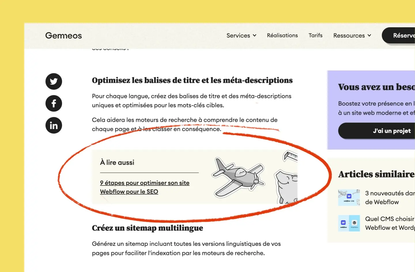 Custom element Rich Text Webflow