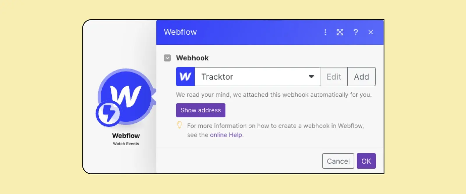 Webflow Form Trigger Make