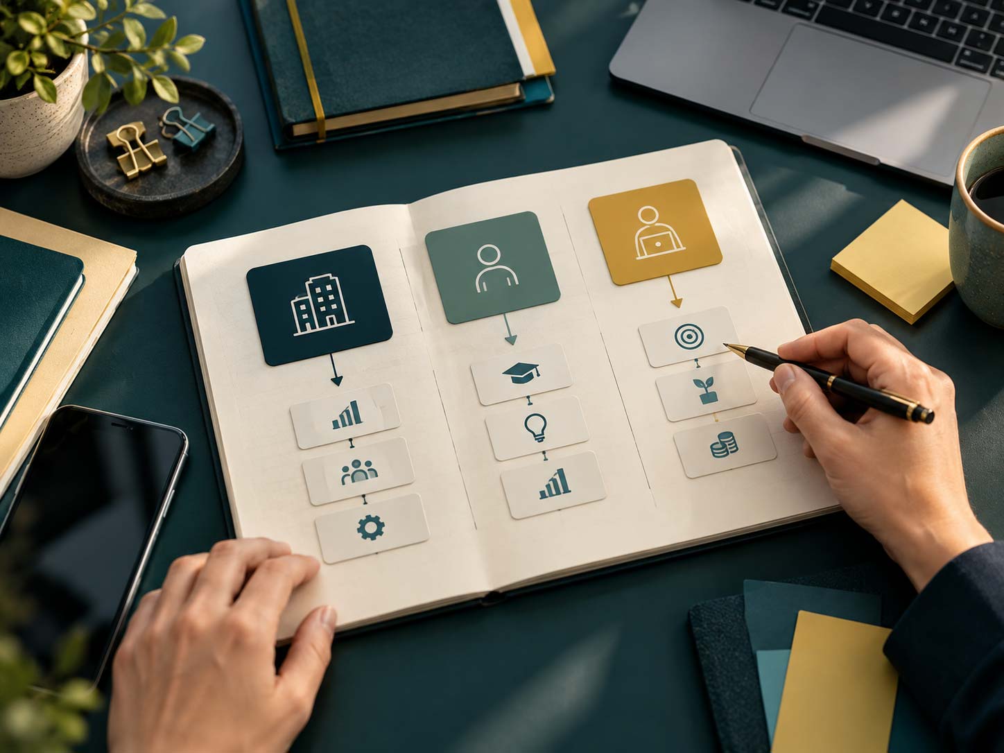 Schéma de financement formation distinguant entreprise, salarié et indépendant pour identifier le bon dispositif de prise en charge.