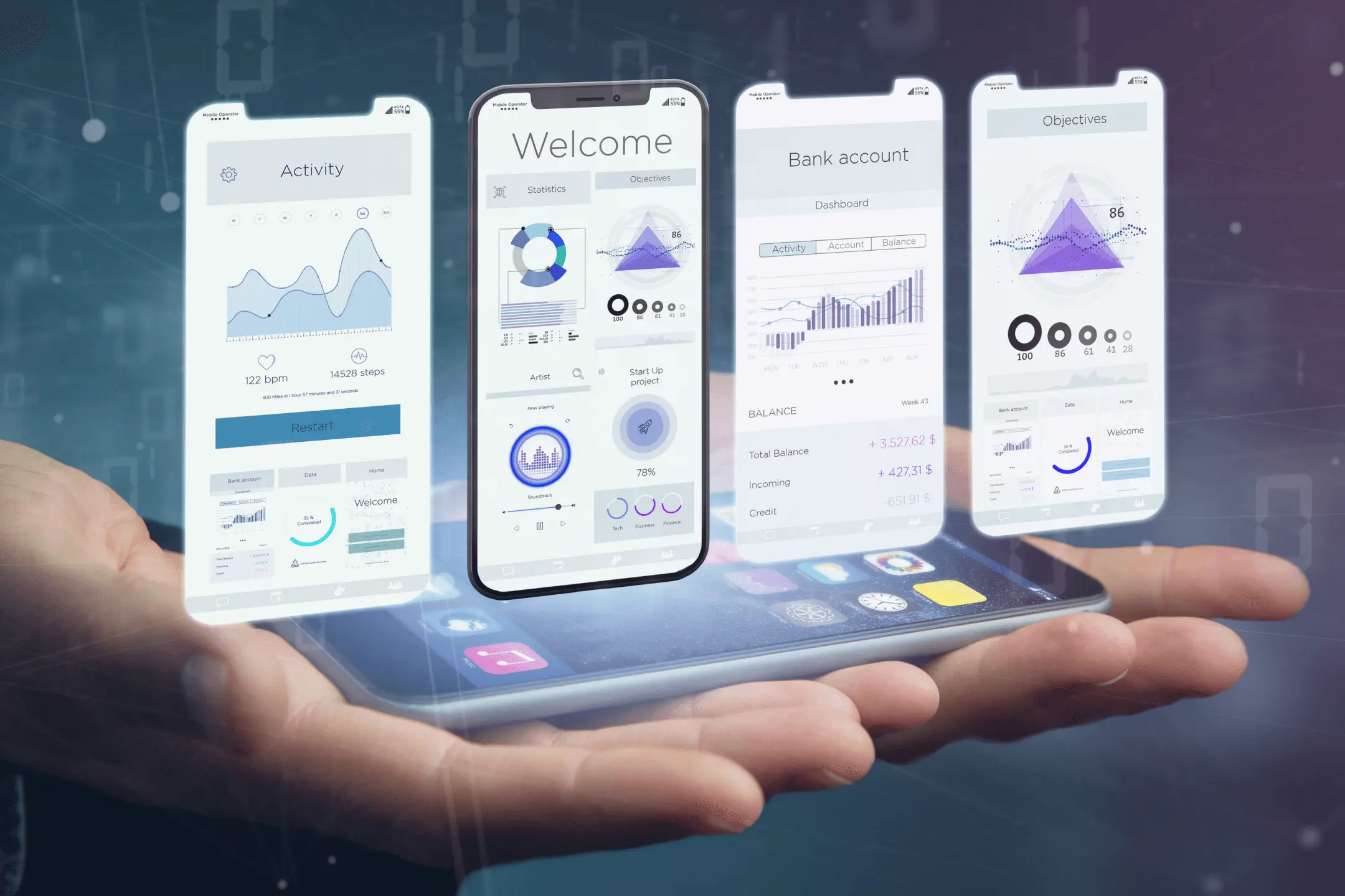 App monetisation strategies dashboard showing subscription pricing tiers on mobile device. 