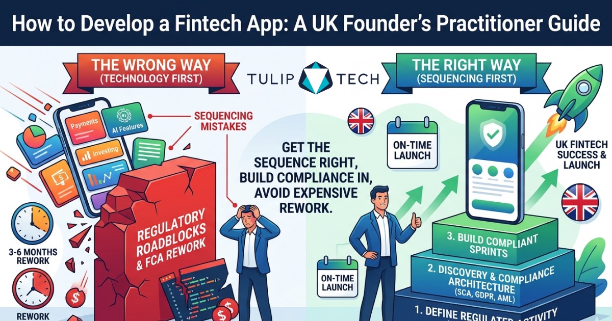 How to develop a fintech app in the UK with compliance designed into the architecture.