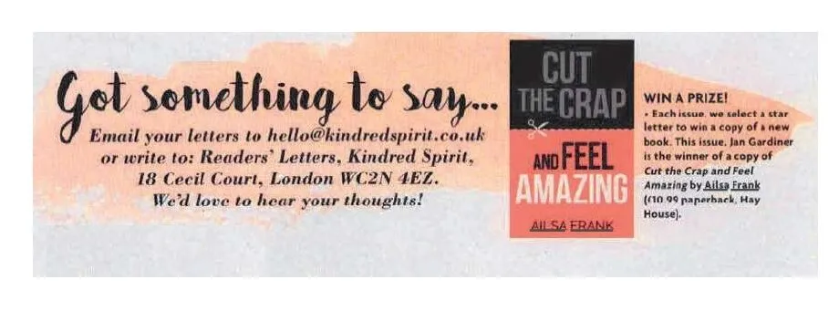 Win A Prize! Each issue we select a star letter to win a copy of a new book press scan 1