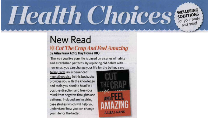 New read Cut the Crap and Feel Amazing press scan 1