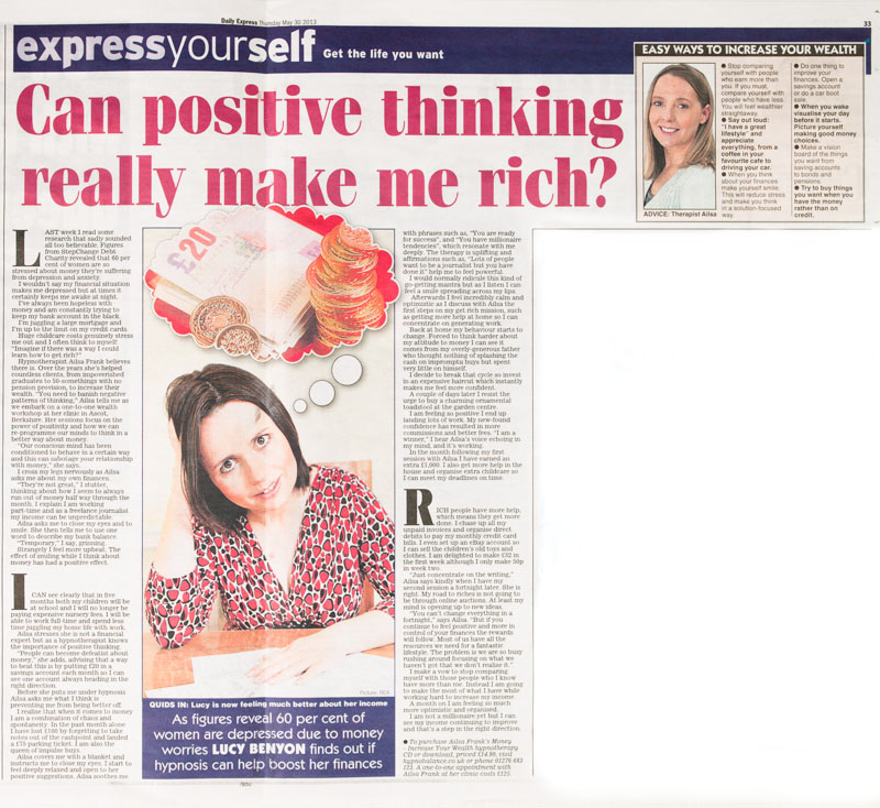 Can Positive thinking really make me rich press scan 1