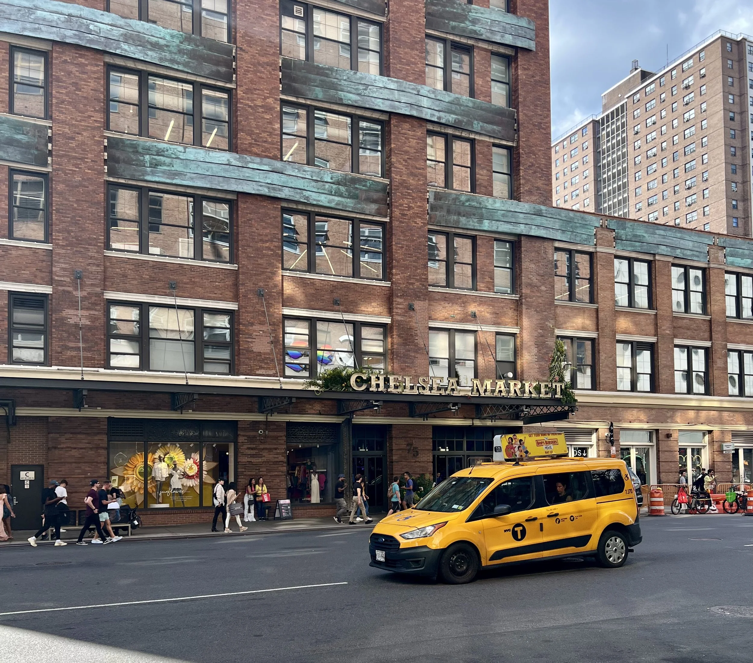 Der Eingang des Chelsea Markets, einer der kulinarischen New York Sehenswürdigkeiten