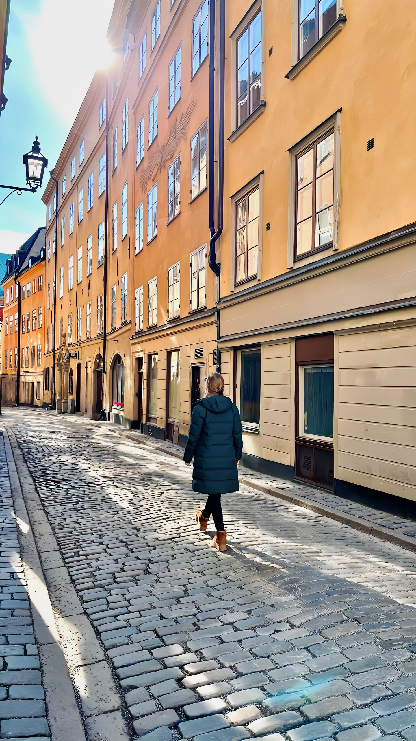 Morgendliche Gassen der Stockholmer Altstadt Gamla Stan